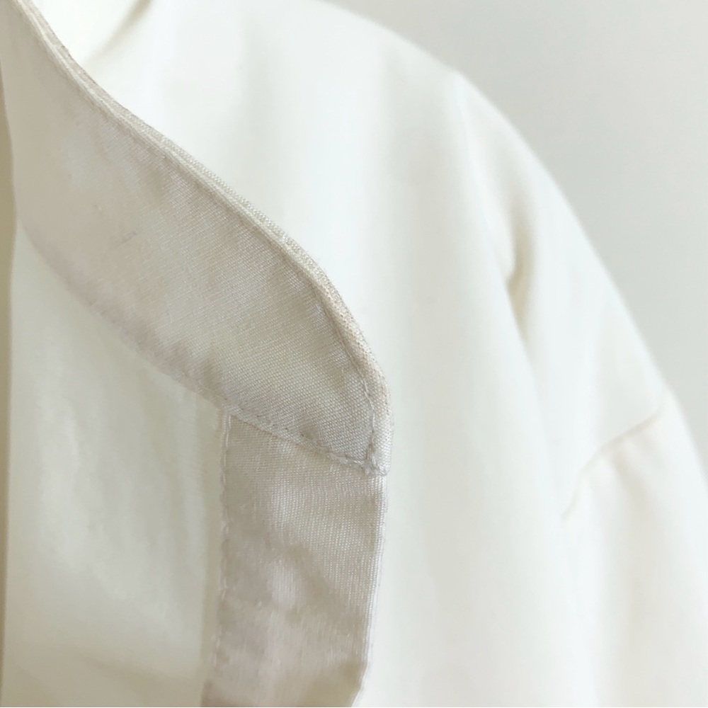 Bondi Born Estel Midi Dress (Sz M) Organic Cotton & Silk Kimono Sleeve Coconut - Picture 11 of 16
